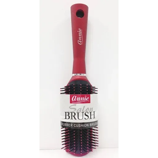 Annie Salon Rubber Cushion Brush Red 2252