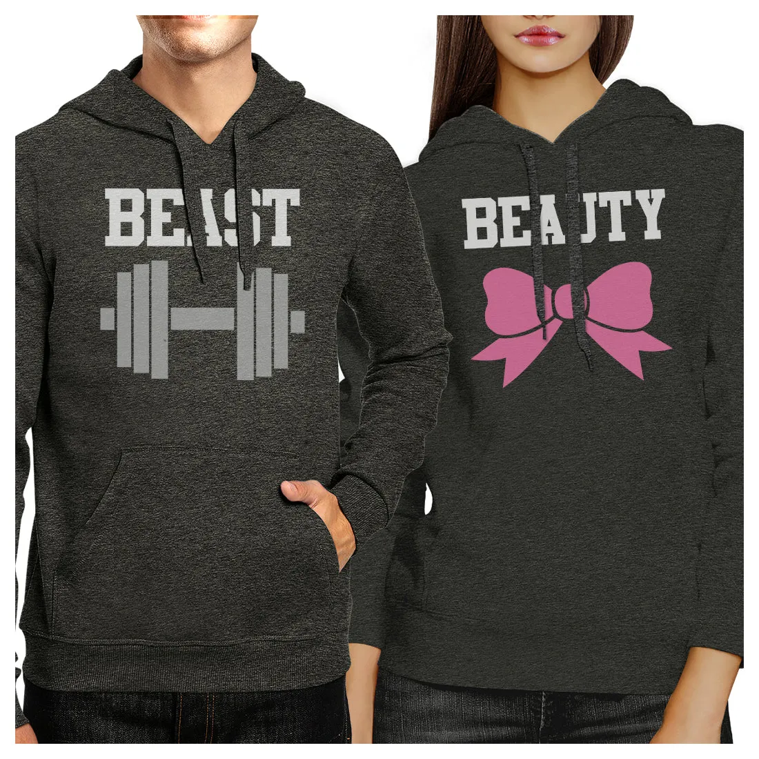 Beast And Beauty Matching Hoodies Pullover Funny Couples Gifts