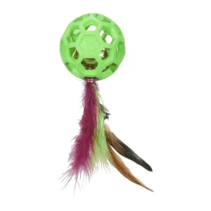 Cataction Feather Ball with Bell Cat Toy