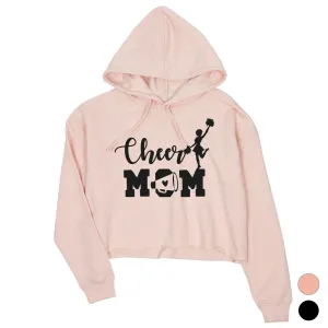 Cheer Mom Womens Cropped Hoodie Mother's Day Gift From Daughter