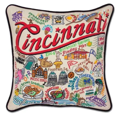 CINCINNATI PILLOW BY CATSTUDIO