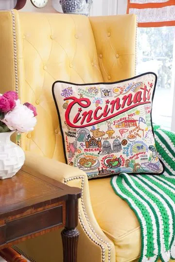 CINCINNATI PILLOW BY CATSTUDIO