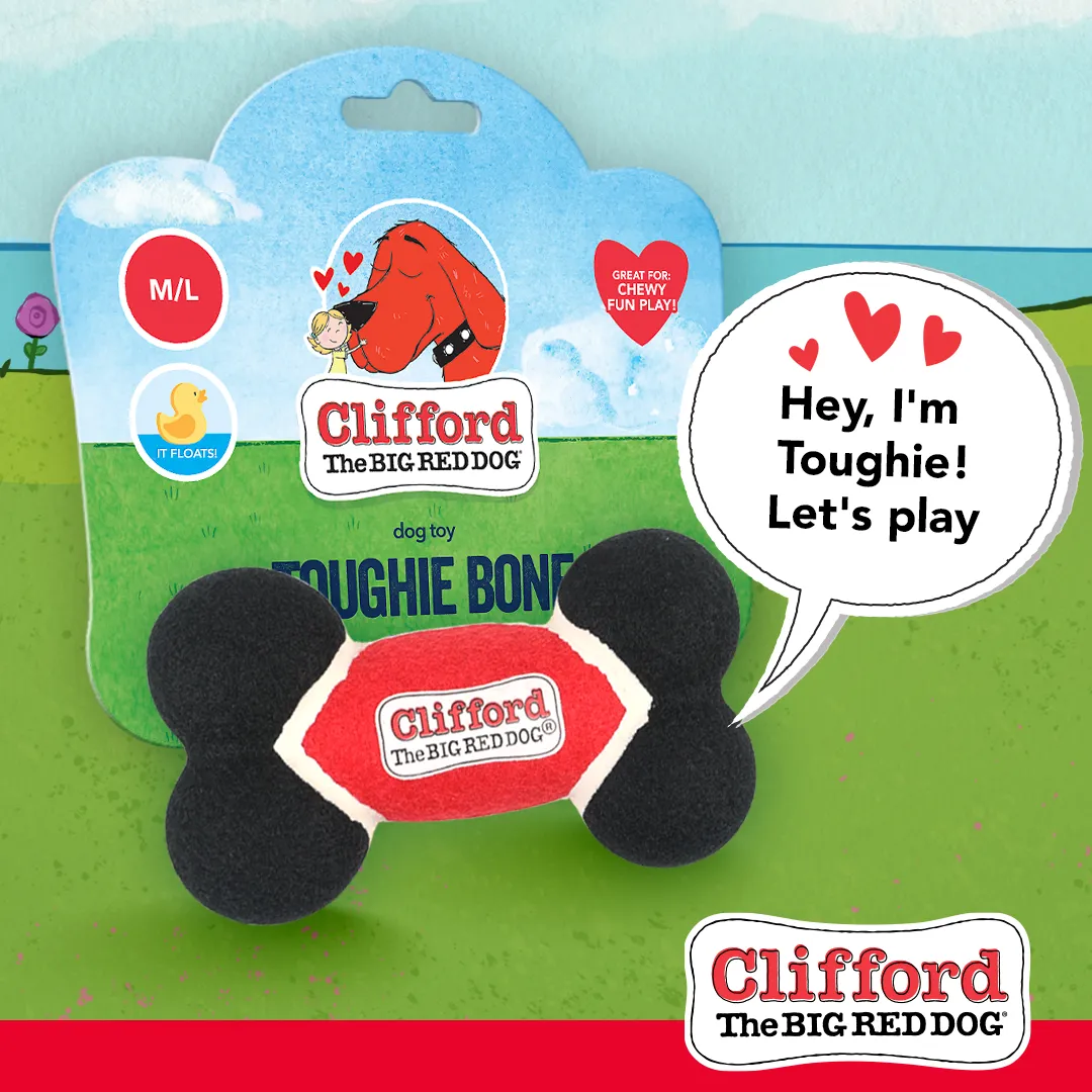 Clifford® Toughie Bone 6.75" Durable  Dog Toy