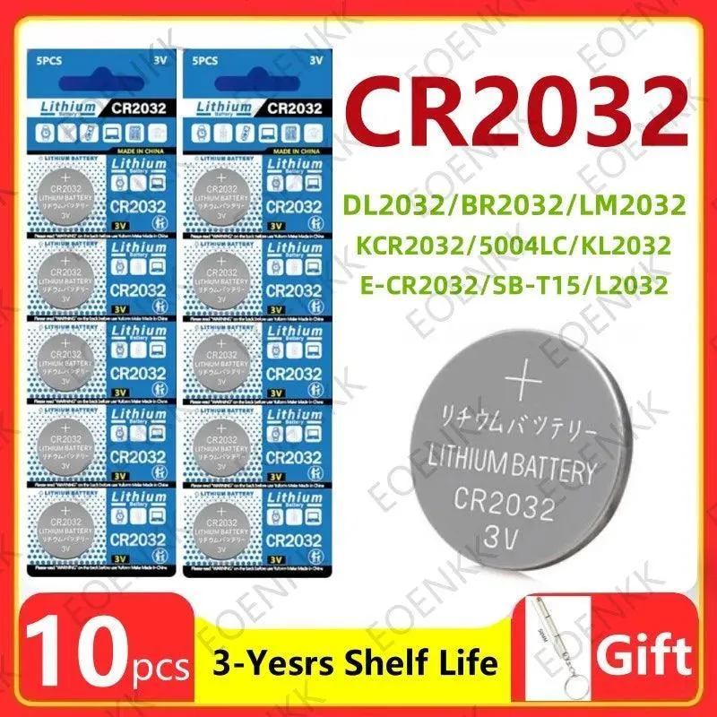 CR2032 Lithium Button Battery Pack: Reliable Power for Electronics