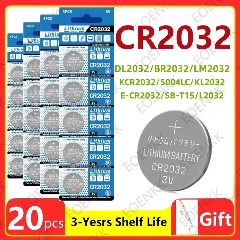 CR2032 Lithium Button Battery Pack: Reliable Power for Electronics