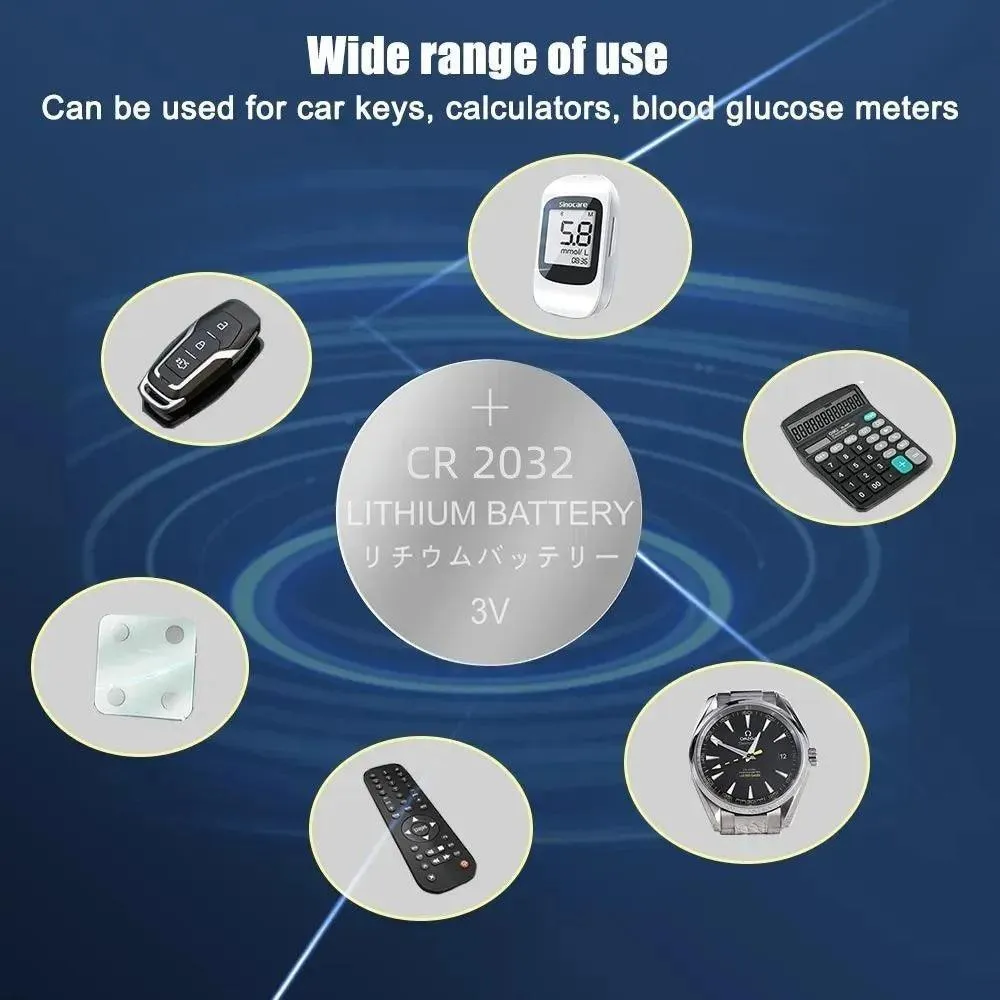 CR2032 Lithium Button Battery Pack: Reliable Power for Electronics