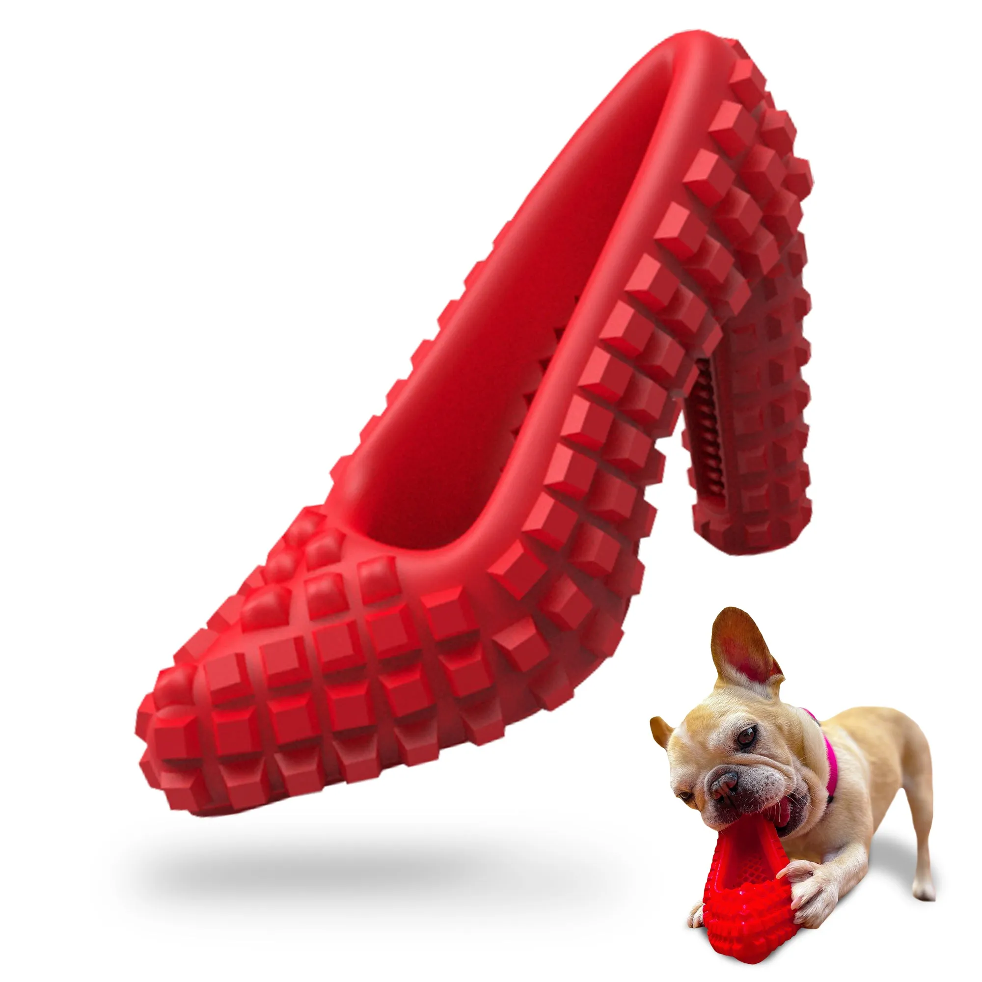 Dog Chew Toys for Aggressive Chewers - Treat Dispensing Chew Shoe Interactive Small Medium Dog Puzzle Toys