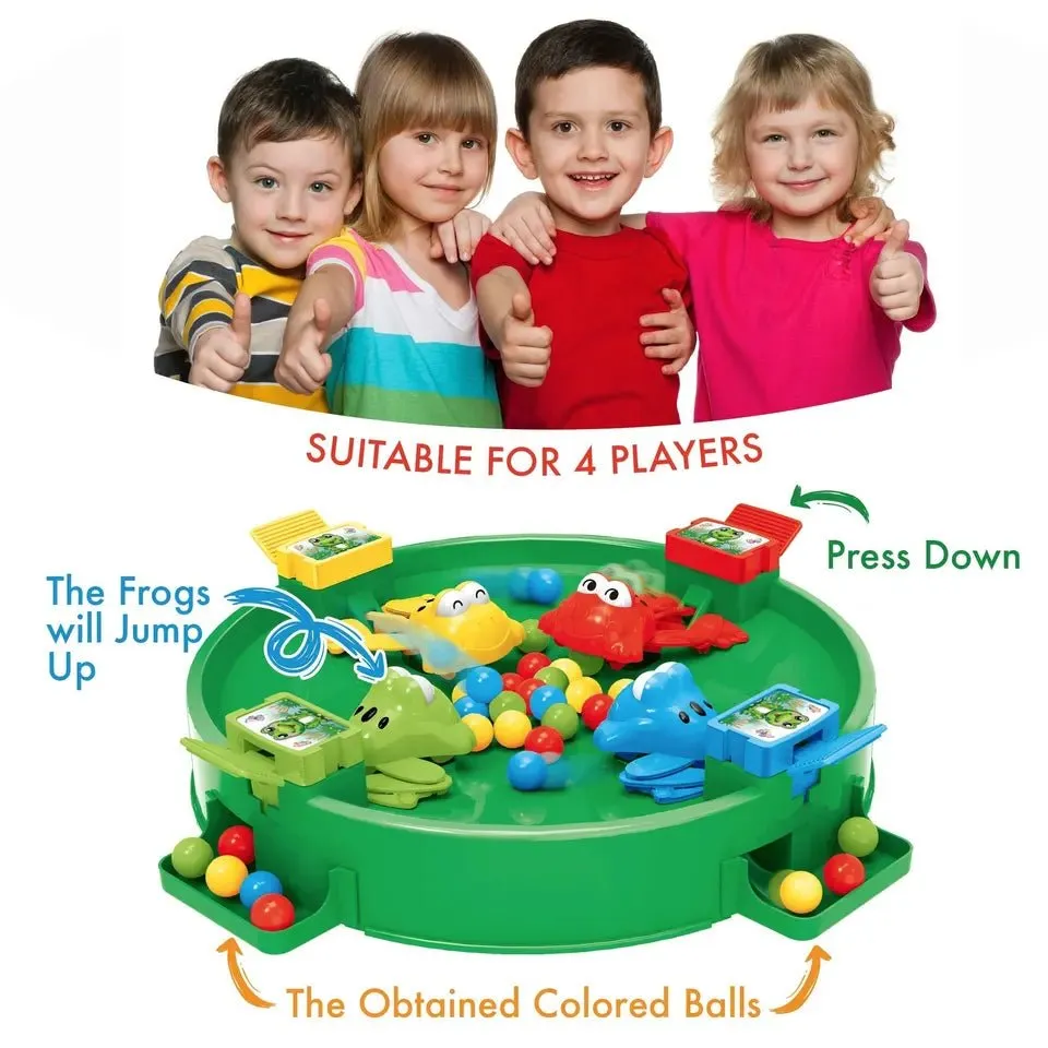 Feeding Froggies Beans Eating Board Game