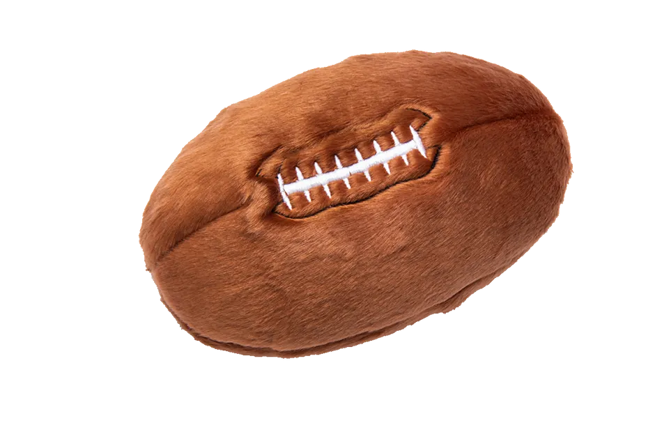 Fluff & Tuff Football Plush Dog Toy - Wholesale