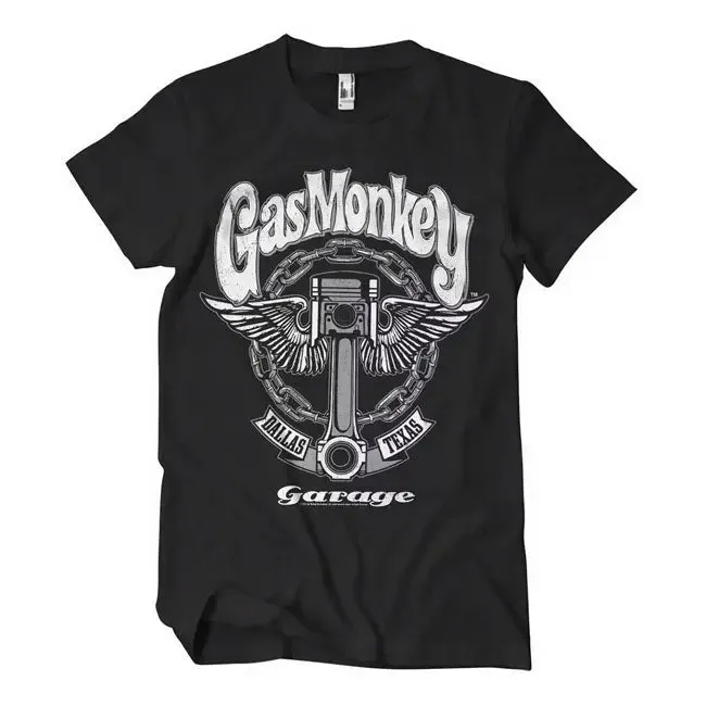 Gas Monkey Garage Big Piston T-Shirt Black