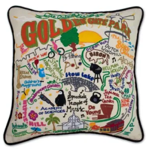 GOLDEN GATE PARK PILLOW BY CATSTUDIO