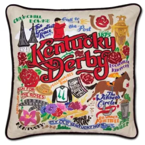 KENTUCKY DERBY PILLOW BY CATSTUDIO