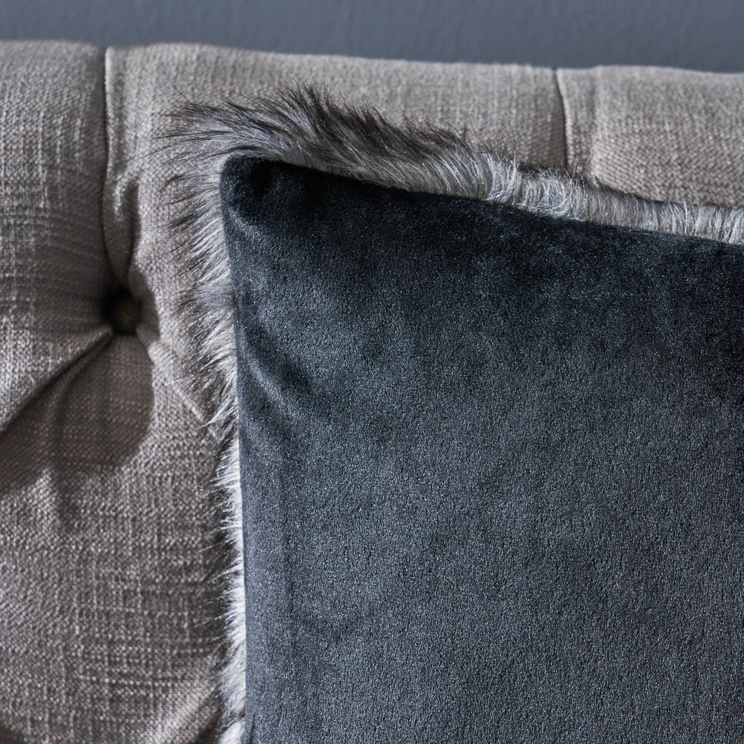 Laraine Furry Glam Faux Fur Throw Pillows (Set of 2)