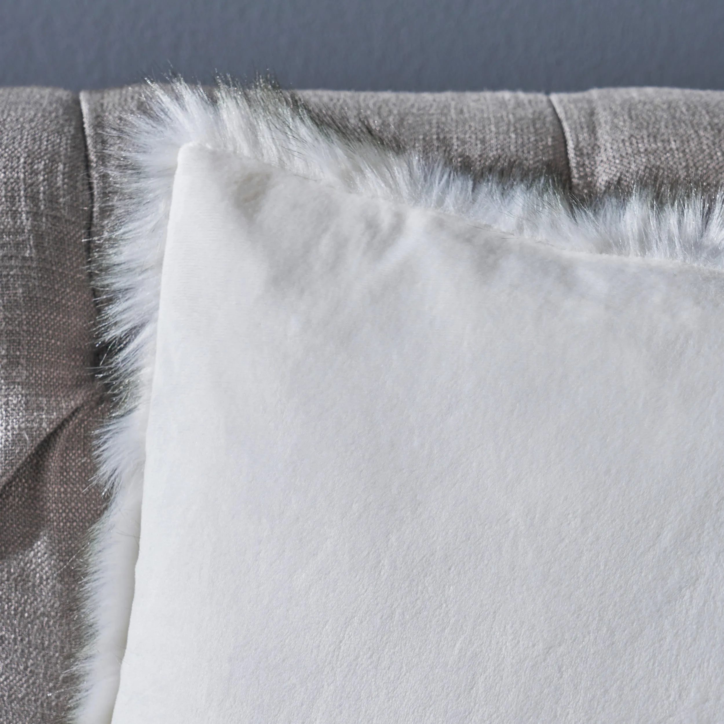 Laraine Furry Glam Faux Fur Throw Pillows (Set of 2)