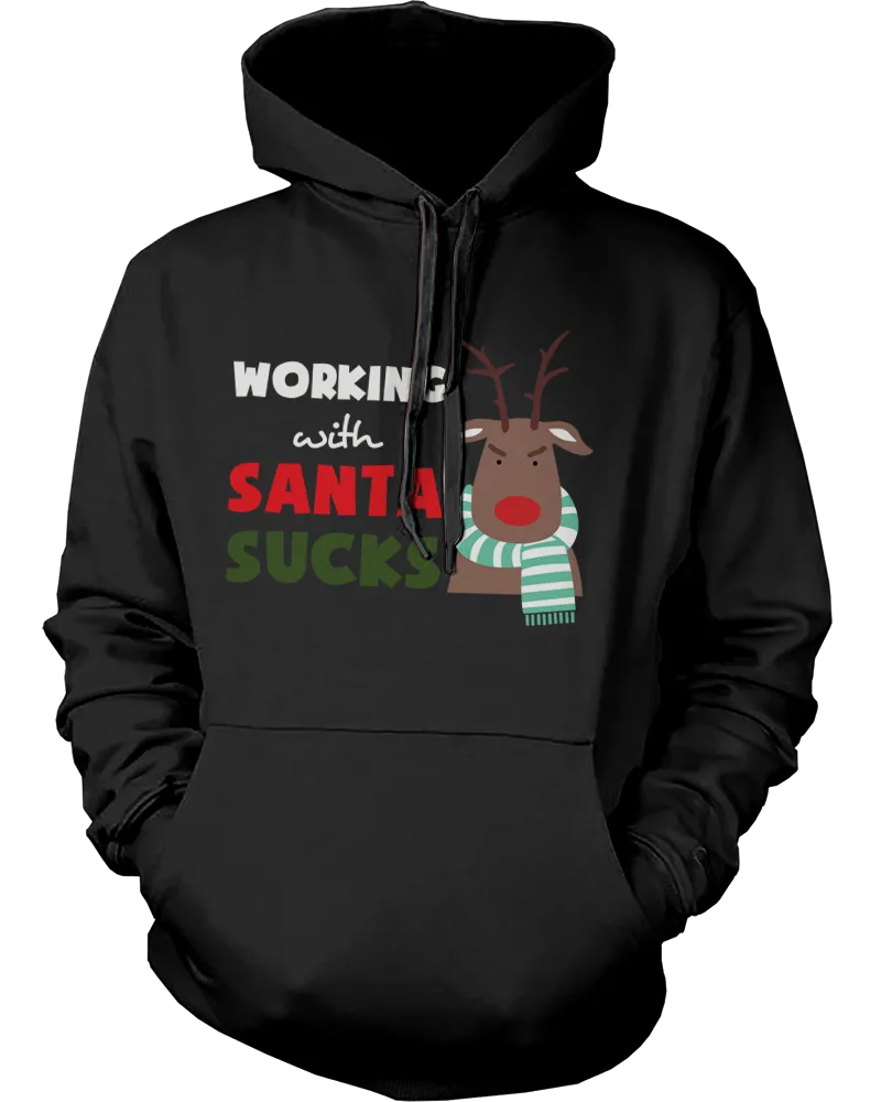 Mr and Mrs Rudolph Couple Matching Outfit Cute X-Mas Couple Hoodies