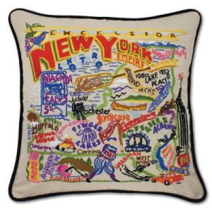 NEW YORK STATE PILLOW BY CATSTUDIO