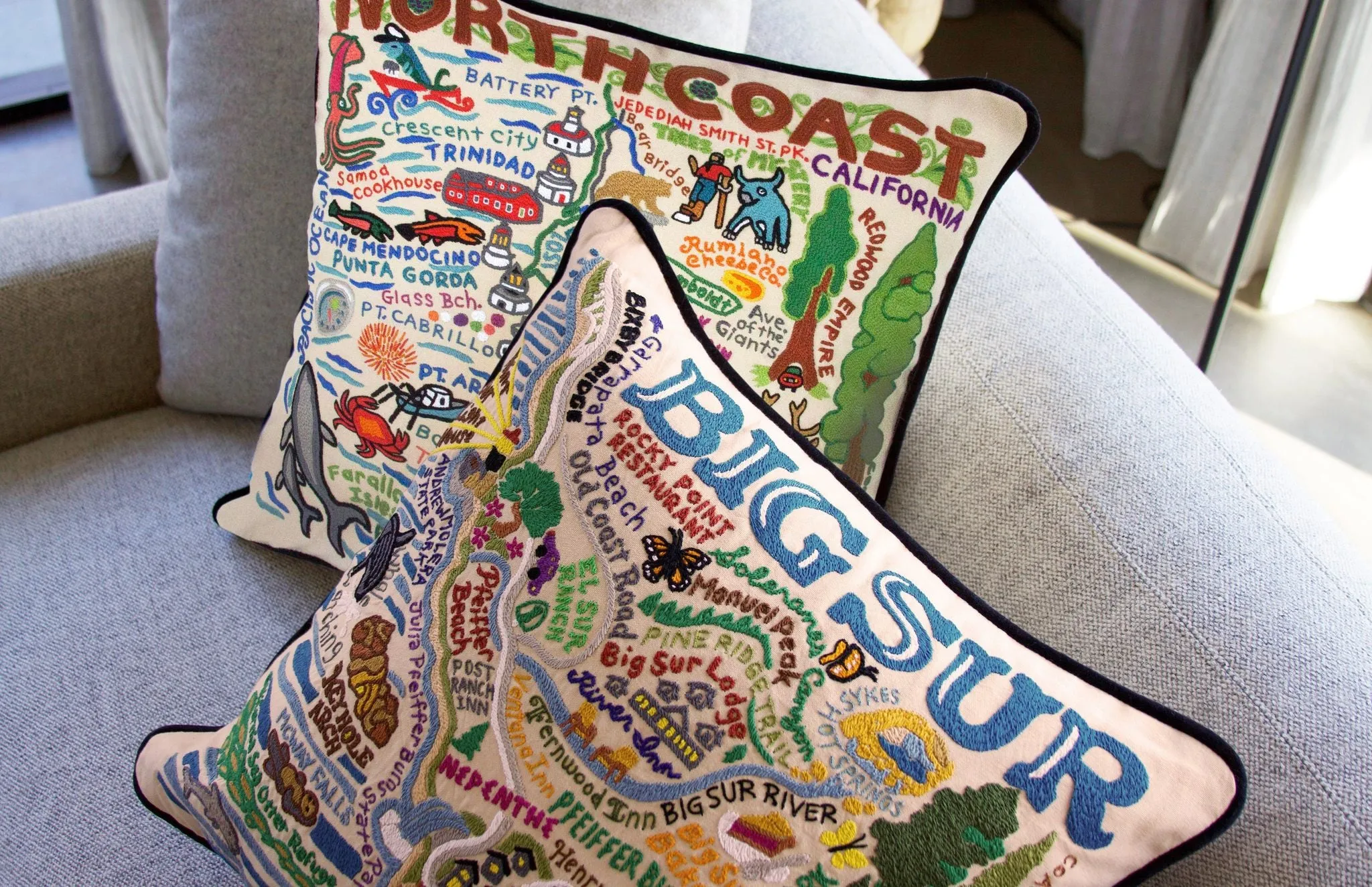 NORTH COAST PILLOW BY CATSTUDIO