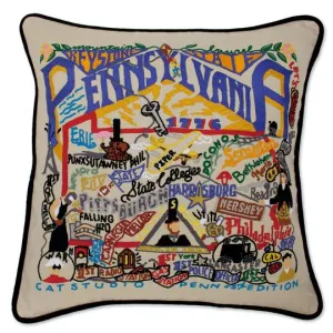 PENNSYLVANIA PILLOW BY CATSTUDIO