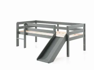 Pino Midsleeper Ladder and Slide Grey