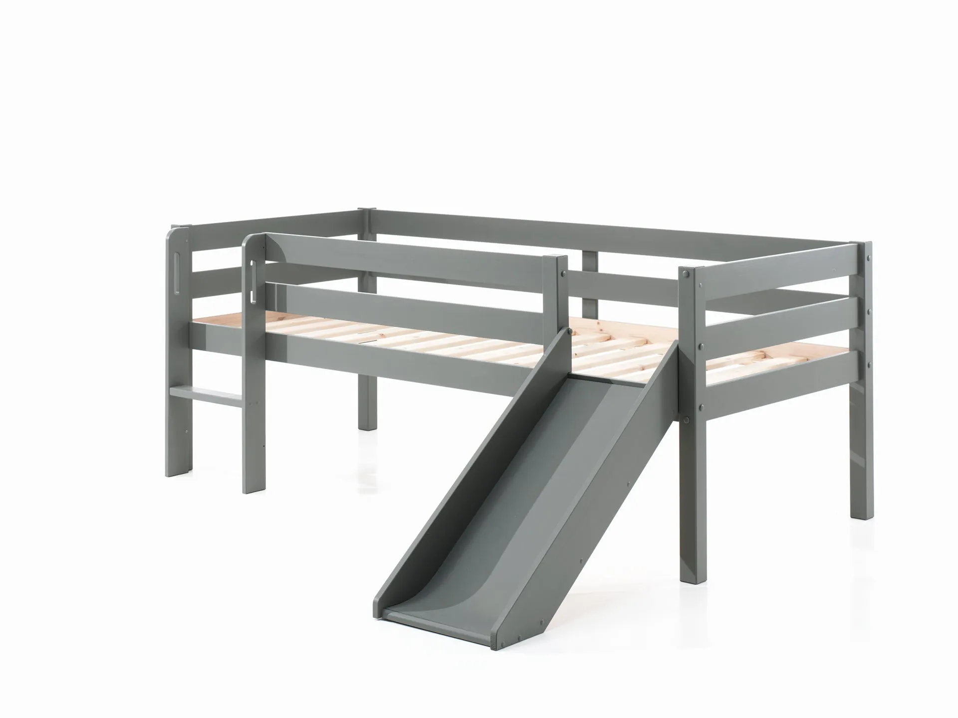 Pino Midsleeper Ladder and Slide Grey