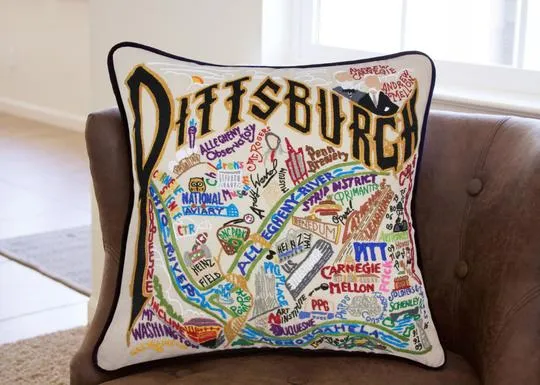PITTSBURGH PILLOW BY CATSTUDIO