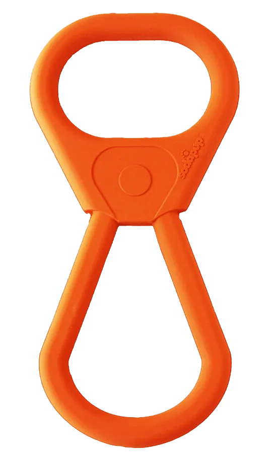 Pop Top Rubber Tug Toy for Interactive Play