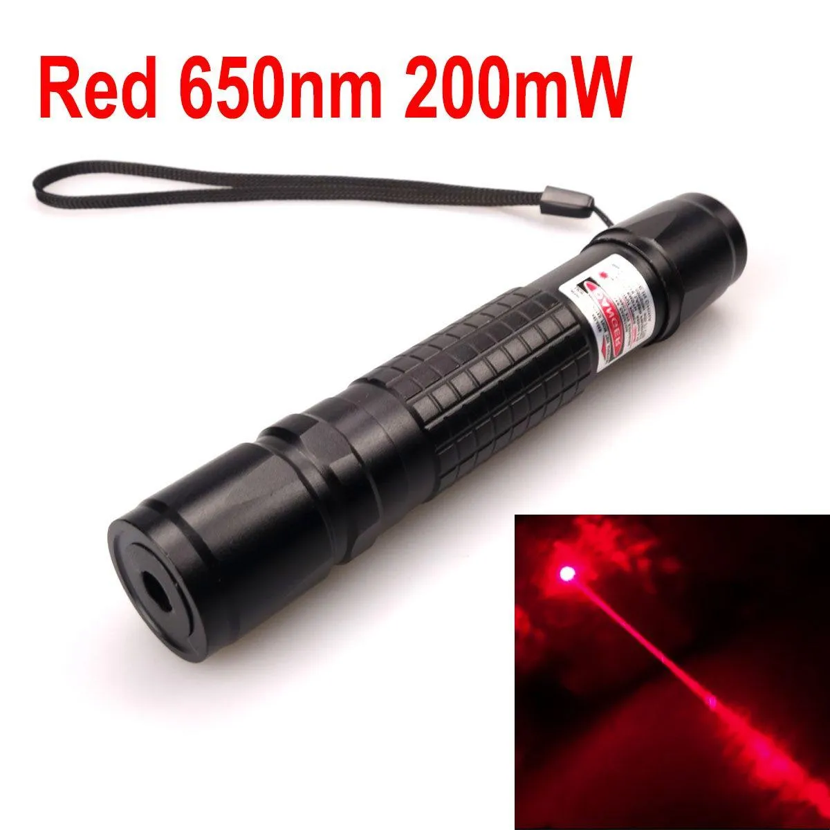 Red Laser Pointer Zoom-able-Focus Interchangeable-Lens