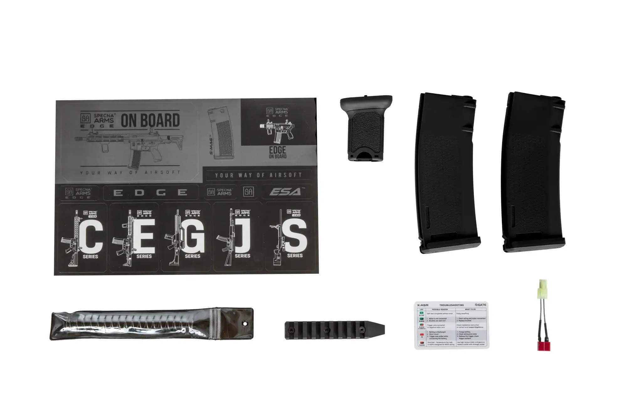SA-E07-L EDGE M4 replica - Light Ops Stock - Black