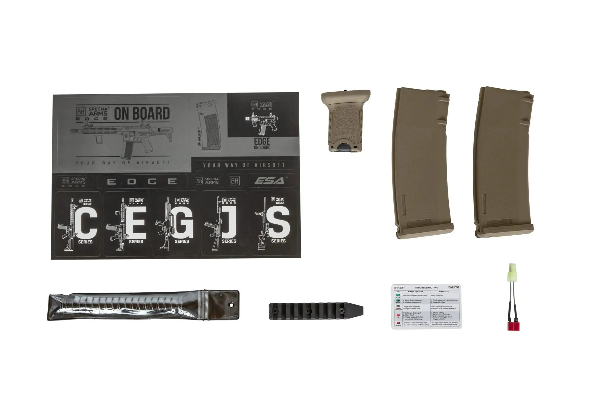 SA-E08 EDGE M4 replica - Light Ops Stock - Half-Tan