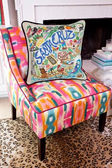 SANTA CRUZ PILLOW BY CATSTUDIO