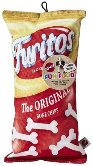 Spot Fun Food Furitos Chips Plush Dog Toy - 1 count