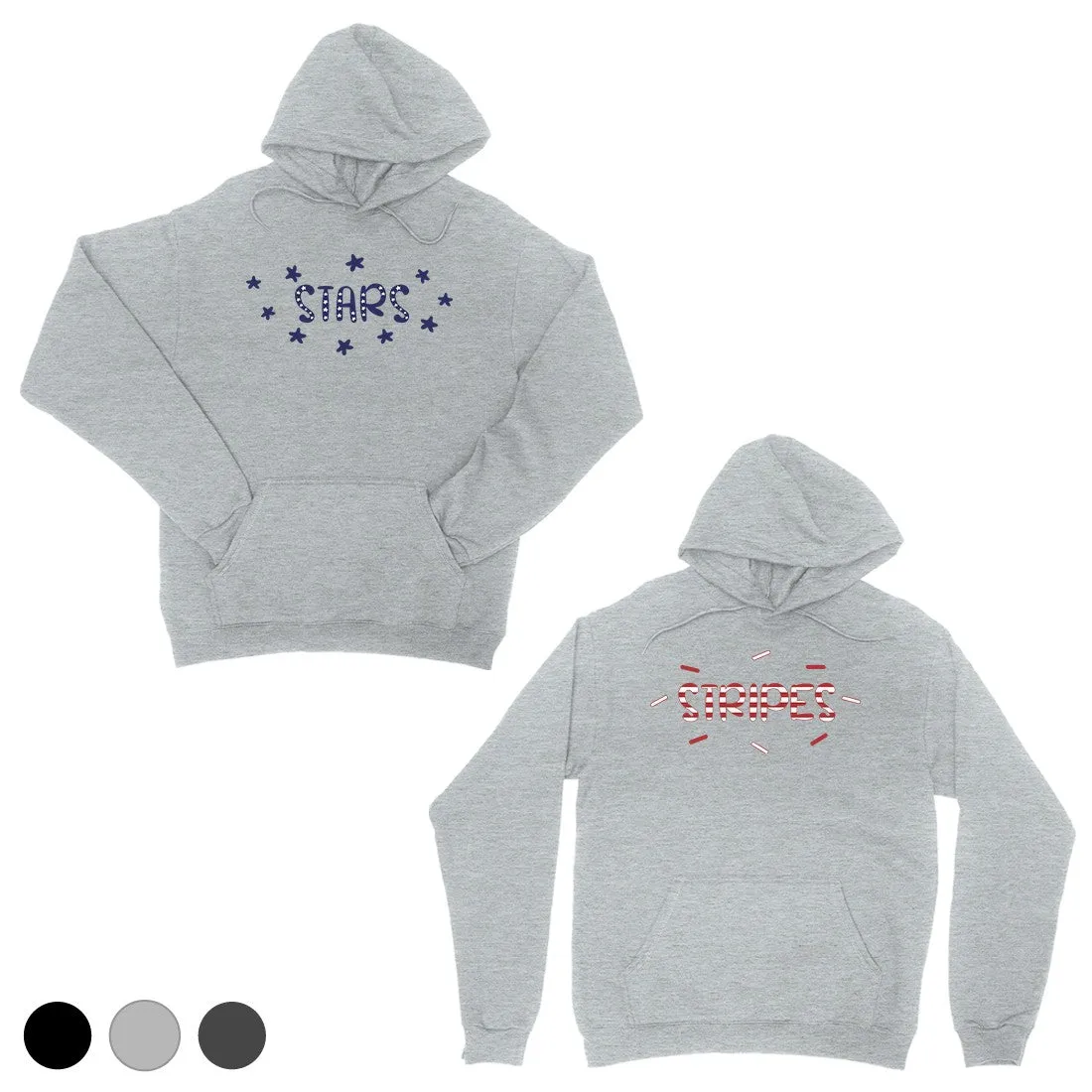 Stars And Stripes BFF Pullover Hoodies Matching Gift Perfect Gift