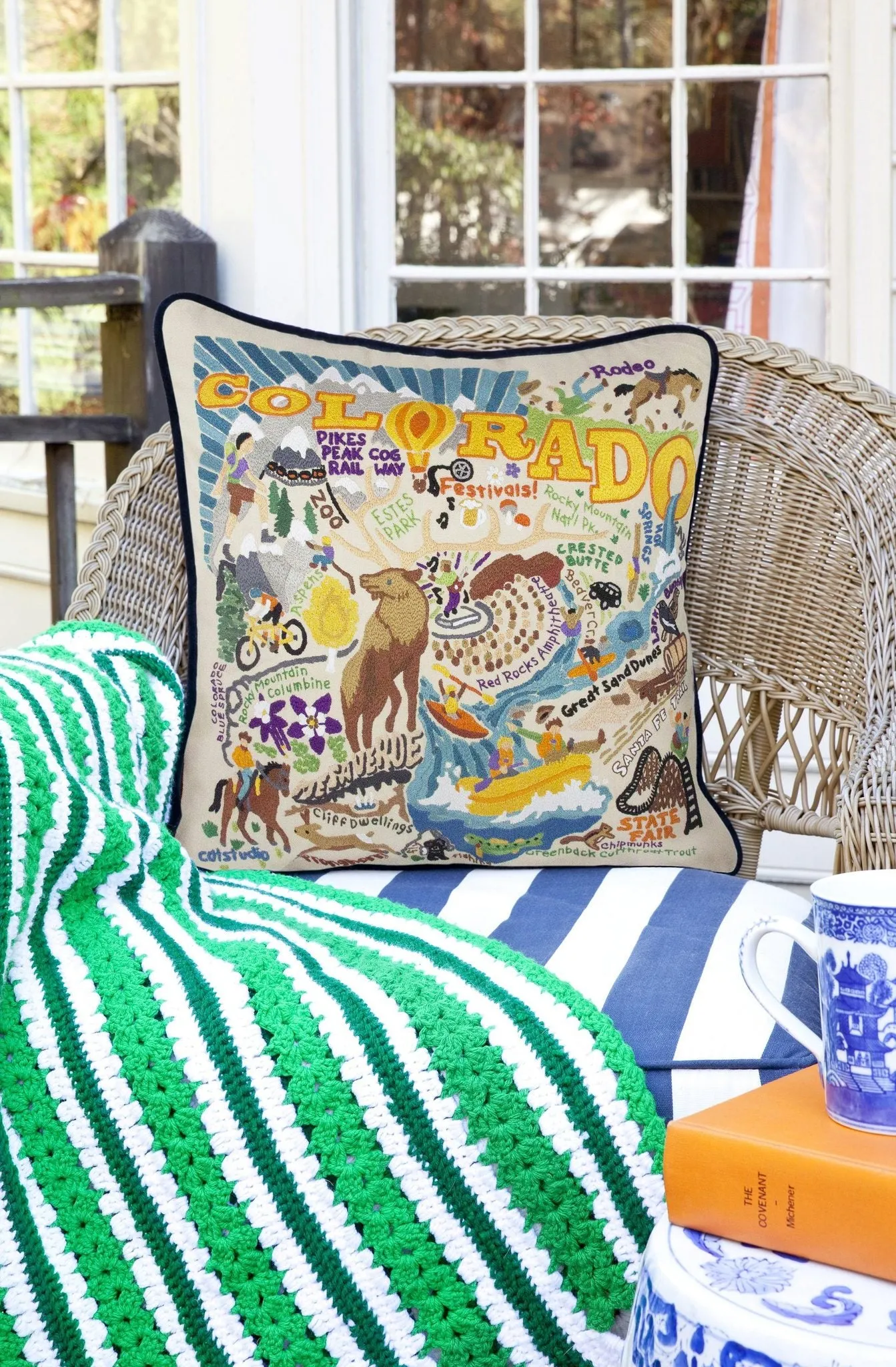 SUMMER COLORADO PILLOW BY CATSTUDIO