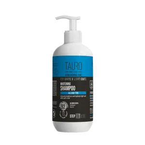 Tauro Pro Line Ultra Natural Care whitening shampoo for dogs and cats with white and light coat