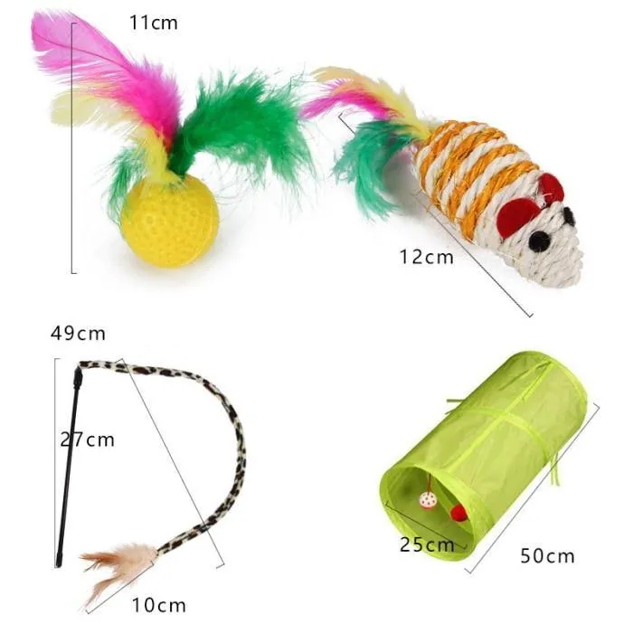 Ultimate 21-Piece Cat Toy Set: Keep Your Cat Entertained, Healthy, and Happy!