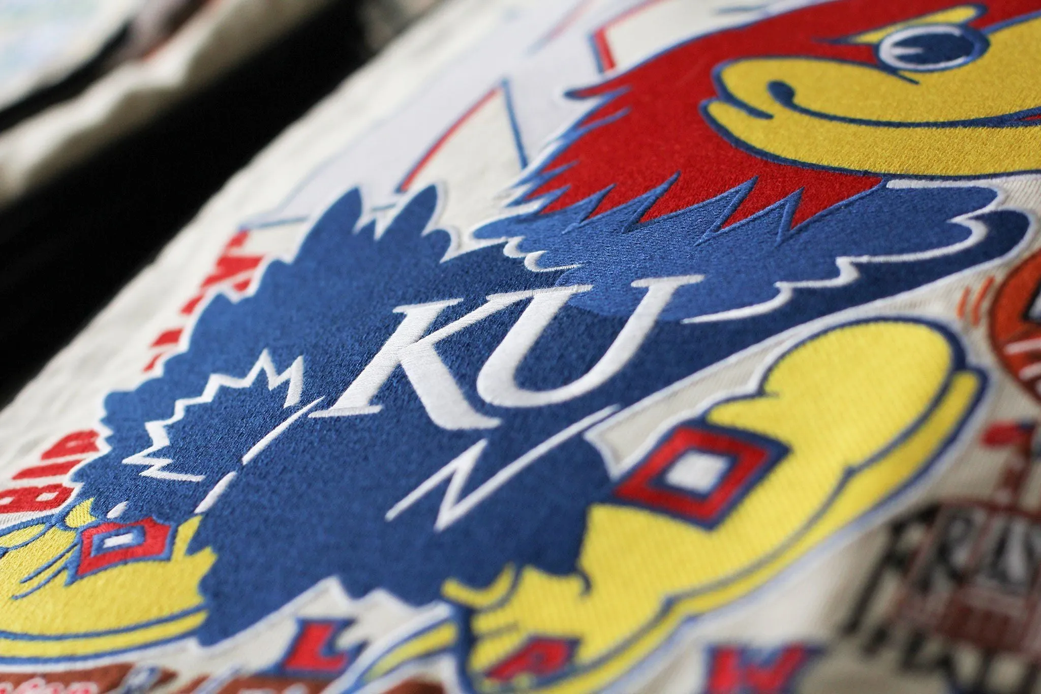 UNIVERSITY OF KANSAS PILLOW BY CATSTUDIO