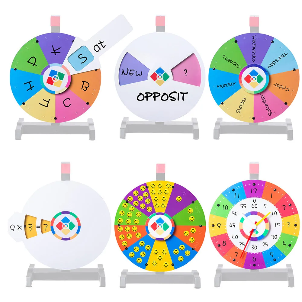 WinSpin All In 1 Prize Wheel Accessory Teaching Aid,12"