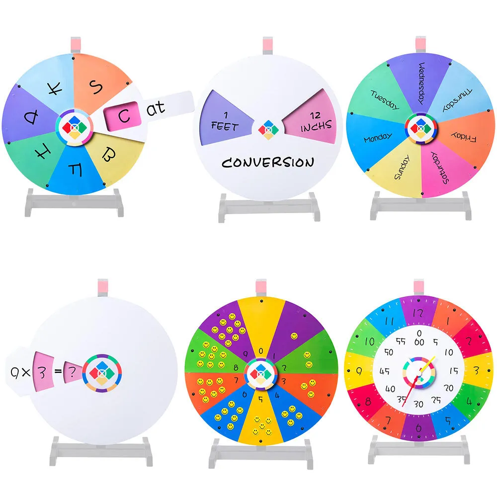 WinSpin All In 1 Prize Wheel Accessory Teaching Aid,18"